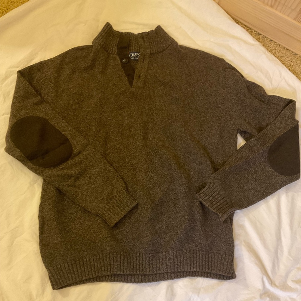Chaps Men’s Sweater with Cozy Collar